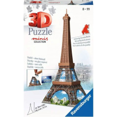 Puzzle 54 gabaliņi 3D mini ēkas eifeļa tornis