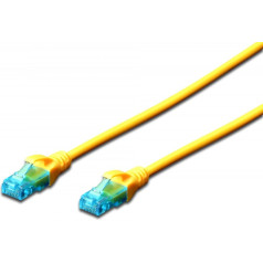 Patch cord u/utp cat.5e pvc 5m dzeltens