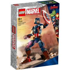 Super varoņi ķieģeļi 76258 marvel captain america figūra, lai izveidotu