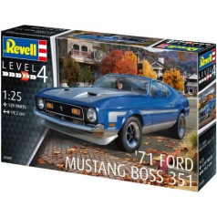 Plastmasas modelis auto 71 ford mustang boss 351 1/25