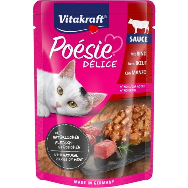 Vitakraft poesie delice liellopu gaļa kaķiem 85g