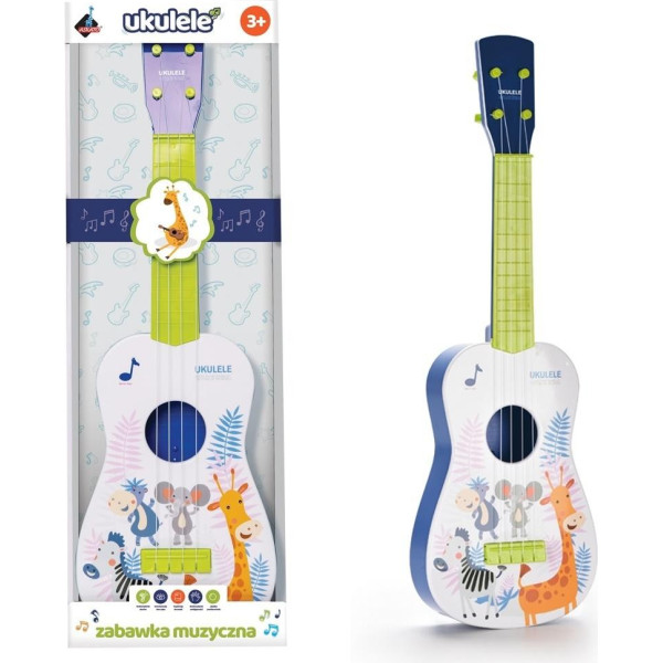 Zaļa ukuleles ģitāra