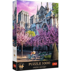 Puzzle 1000 gabaliņu premium plus kvalitātes Notredamas katedrāle, Parīze