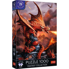 Puzzle 1000 gabaliņu uguns pūķis anne stokes