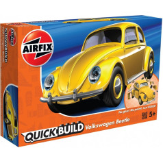 Plastmasas modelis quickbuild vw beetle dzeltens