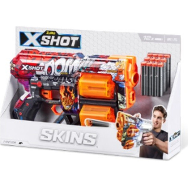 Zuru X-Shot Skins bailes palaidējs (12 bultas) palaidējs modelis a