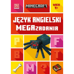 Minecraft grāmata. Angļu valodā. mega uzdevumi 9+