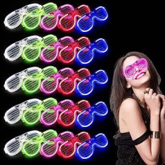 M.best Unisex Fashion Plastic Glow Light LED Light Up Shades saulesbrilles