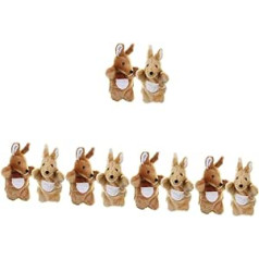10 vienetų pakuotė „Totority“ pliušinės lėlės Lavinančios lėlės Gyvūnų rankų lėlės Interaktyvios lėlės Gyvūnų žaislai Rankinė lėlė vaikams Realistiška gyvūnų žaislų dėlionė Papuoškite kūdikį