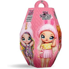 Na! Na! Na! Surprise Osterei 2023-1 NaNaNA Cosy Doll 2-in-1 with Handbag, Stickers and Tattoos, Unique Unboxing Experience with Pop Balloon and Confetti, Collectibles from 4 Years