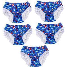 ABOOFAN Pack of 5 Toddler Swim Nappies Baby Swim Nappies Reusable Potty Training Pants Small Swimmer Reusable Swim Nappies