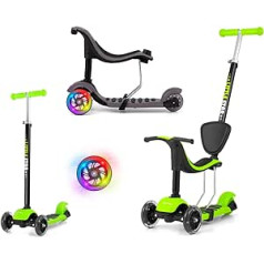 Dreirad Scooter 3in1 Scooter Little Star Grün Milly Mally