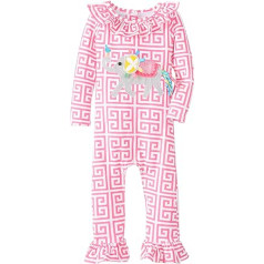 Mud Pie Baby Girls Jaundzimušo ziloņu Onesie