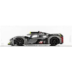 icuanuty Akrila displeja futrālis priekš Lego Technic Peugeot 9X8 24H Le Mans 42156, putekļu necaurlaidīgs glabāšanas displejs priekš Lego 42156 rotaļu auto, Lego Lovers (tikai displeja futrālis), izmērs: 63 x 30 x 17 cm