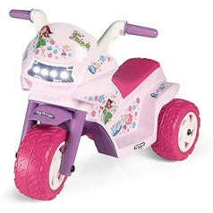 Peg Perego bērnu 6V Mini Fairy trīsriteņu motocikls Rozā