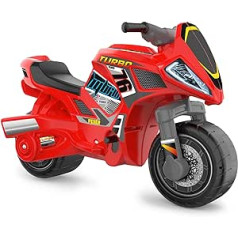 FEBER - MotoFeber Turbo Hybrid 2-in-1, Children's Motorcycle with 6 Volt Battery and Ride, for Toddlers from 3 Years, Famosa (800013781)