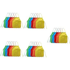 Toyvian Pack of 10 bērnu priekšauts, dekoratīvs bērnu priekšauts, pārnēsājams bērnu priekšauts, daudzfunkcionāls gleznošanas priekšauts, skaists bērnu priekšauts, dekoratīvas gleznas, daudzfunkcionāls bērnu neausts audums