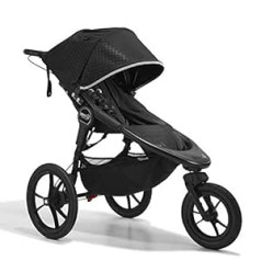 Baby Jogger Summit X3, saliekams, saliekams trīsriteņu ratiņš — pusnakts melns