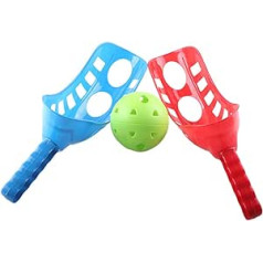 RetroFun Scoop Ball Game Set, Scoop Toss Game Toy Catching Game Trackball Sport Lacrosse Racket Game Outdoor Sports Beach Game for Children and Adults