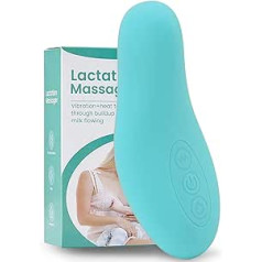 Folanda Warming Lactation Massager, Soft Breast Massager for Breastfeeding, Heat and Vibration Nursing Massager for Clogged Channels, Improving Milk Flow, Constipation (3#)