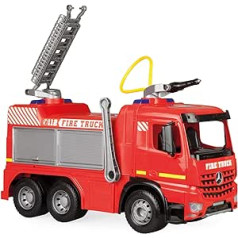 Lena 02158 - Strong Giant Giga Trucks Fire Brigade Arocs, Sturdy Fire Engine Approx. 66 cm, Fire Engine with 3 Axles, 1.5 Litre Tank and Water Cannon up to 8 Metres, Vehicle for Children from 3 Years,