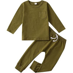 Generisch Baby Jungen Kleidung Taille Hosen Neugeborene Jungen Trainingsanzüge Sweatshirt Top + Hose Zweiteiler Babykleidung Für Kleinkinder Baby Jungen Baumwolle Outfits