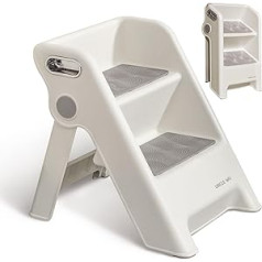 UNCLE WU Foldable 2-Tier Stool for Kids - 15.2