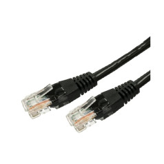 Kat.6a RJ45 UTP vario pataiso laido kabelis, 3m. juodas