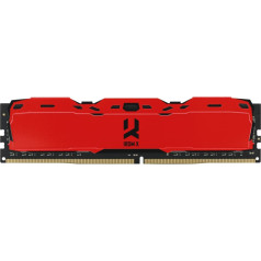 Goodram ddr4 32 gb pc4-25600 (3200 mhz) 16-20-20 divu kanālu komplekts goodram irdm x red 1024x8 (ir-xr3200d464l16a/32gdc)