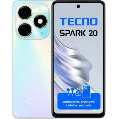 Tecno Spark 20 kj5n 256+8 balts viedtālrunis