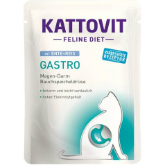 Kattovit gastro duck with rice 85g for cats