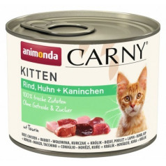 Animonda carny kitten beef, chicken and rabbit - wet food for kittens - 200g