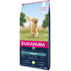 Eukanuba pieauguša liela šķirne, bagāta ar jēru un rīsiem - suņu barība - 12kg