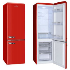 Amica retro fk2965.3raa ledusskapis (550mm x 1810mm x 615mm; 181l; klase A++; sarkanā krāsā)