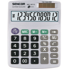 Desk calculator sec 367/12,12 digital display, dual power supply