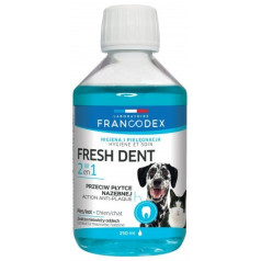 Francodex fresh dent - mutes dobuma higiēnas šķidrums suņiem un kaķiem 250 ml