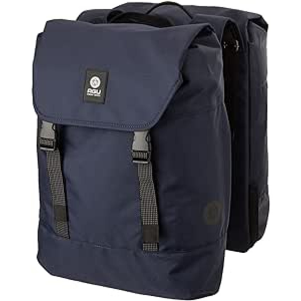 AGU Essentials DWR Urban dubultā velosipēdu soma bagāžas nodalījuma bagāžniekam, 36 l bagāžas nodalījuma soma, ūdeni atgrūdoša, atstarojoša, 100% pārstrādāts poliesters