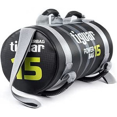 Tiguar Powerbag fitnesa soma svara soma Crossfit svara soma 5 kg 10 kg 15 kg 20 kg 25 kg spēka treniņu svari ar rokturiem