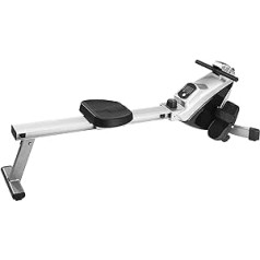 Orbisana Rowing Machine for Home with Magnetic Brake System, Foldable, 8 Resistance Levels, Flywheel Mass 3.5 kg, Noise Dampened Pulley, Maximum Load 100 kg