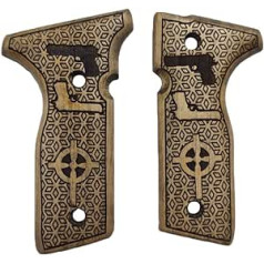 ZIB GRIPS Beretta Stoeger Grips pistoles rokturim, kas izgatavots ar rokām no riekstkoka rokturiem (ZIB-bs.02)