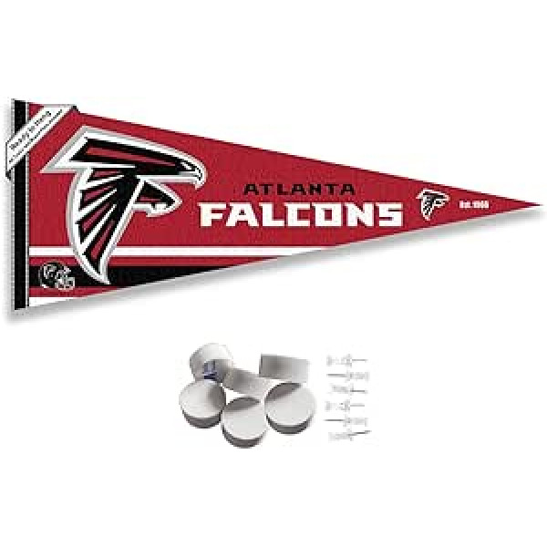 Atlanta Falcons vimpeļu reklāmkarogs un sienas uzlikas