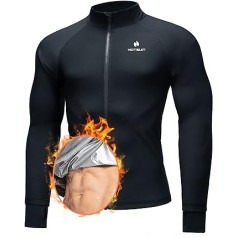 HOTSUIT Sweat Suit Vīriešu treniņtērpi ar garām piedurknēm Saunas krekls Treniņam Sweat Jaka Augšējais kompresijas krekls (S-5XL)