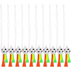 balacoo 60 vienību komplekts Stadionu uzmundrināšanas balsta rags Gaisa ragi Skaļi Futbola Trokšņa Radītājs Trompetes Aksesuāri Futbola Trompetes Rotaļlieta Pūšanas ragi Gaisa ragi suņiem Ģeneratora ventilators