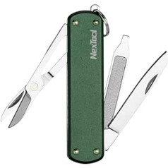 NexTool 4 in 1 Folding Knife, Pocket Knife with Clip (Green)