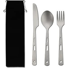 Diarypiece Besteck Set Mit Tragbarer Tasche, Besteck, Camping Utensilien Set Für Outdoor Reisen, Picknick, Büro, Schule, Mittagessen, Rucksackreisen, Utensilien Set