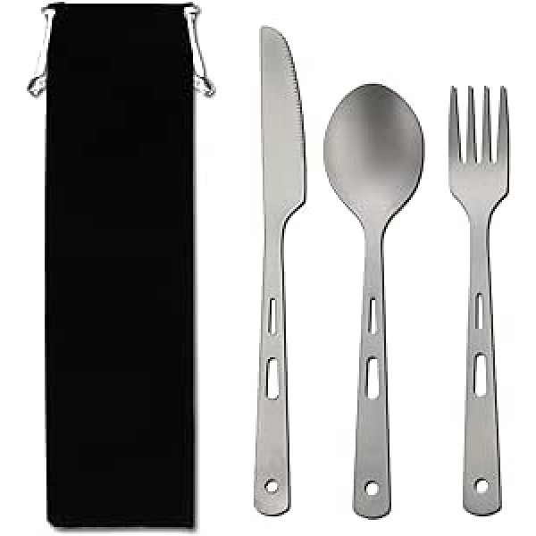 Diarypiece Besteck Set Mit Tragbarer Tasche, Besteck, Camping Utensilien Set Für Outdoor Reisen, Picknick, Büro, Schule, Mittagessen, Rucksackreisen, Utensilien Set