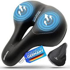 NEXTCOVER® velosegli vīriešiem un sievietēm ar [gaisa plūsmas] padziļinājumu maksimālam braukšanas komfortam, ergonomiski Memory Foam velosegli ar optimālu gaisa cirkulāciju