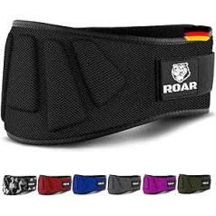 Roar® svara celšanas josta vīriešiem un sievietēm, pacelšanas josta trenažieru zālei, spēka celšanas josta, svarcelšanas josta, spiešanas josta, Crossfit josta, fitnesa josta vīriešiem, spēka josta