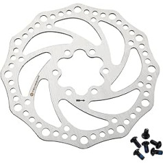 Teyssor velosipēda disku bremžu rotors 140 mm 160 mm 180 mm 203 mm velosipēda disku bremžu rotors ar 6 skrūvēm šosejas velosipēdam, BMX, MTB