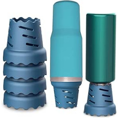 Bottle and Water Bottle Drying Rack Modern Design Dries Faster Compatible with All Sports Cups (Blue 4)